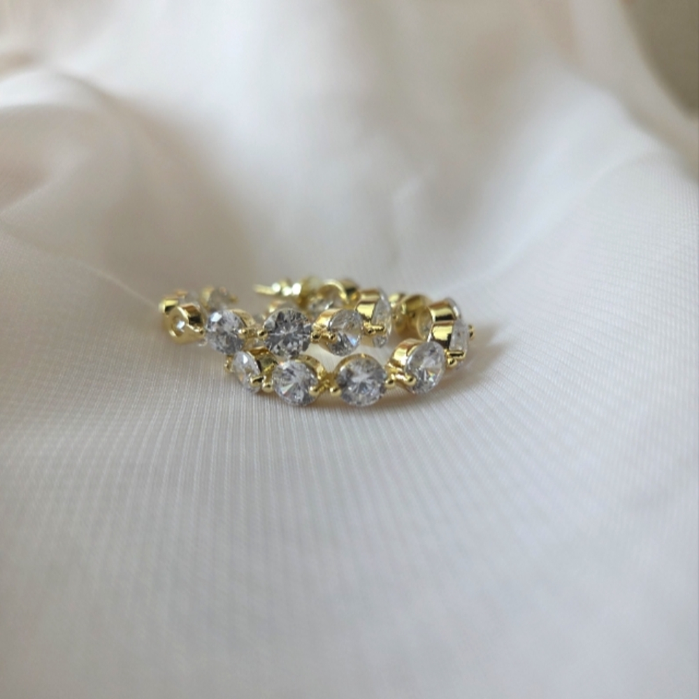 Melinda Maria "She's An Icon" Hoop Earrings